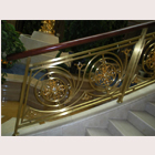 Copper stair handrail